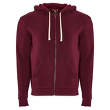 EWC-960M Maroon French Terry Zip Up Hoodie