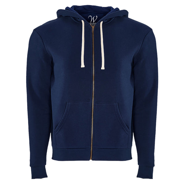 EWC-960N Navy French Terry Zip Up Hoodie