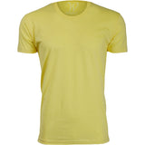 EWC-100Y Yellow Ultra Soft Sueded Crew Neck T-shirt