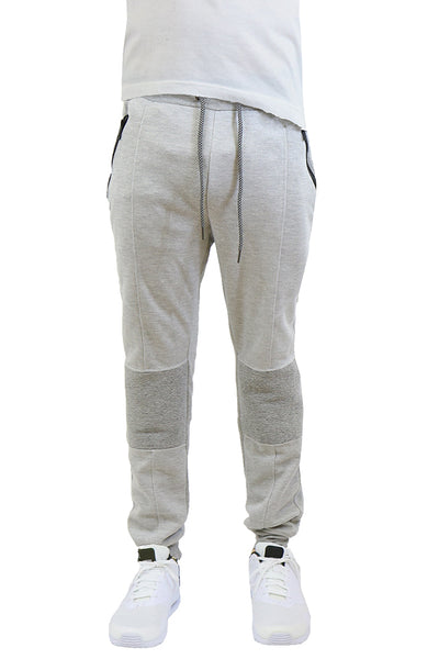 EWC-115JHG Heather Grey Tech Fleece Moto Joggers