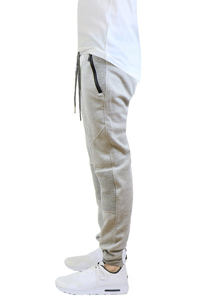 EWC-115JHG Heather Grey Tech Fleece Moto Joggers