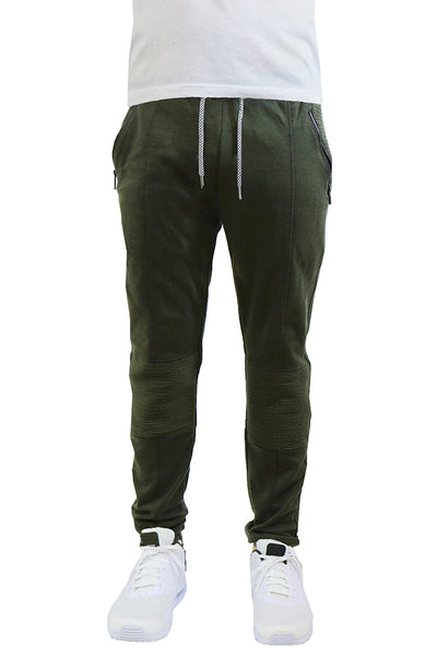 EWC-115JO Olive Tech Fleece Moto Joggers