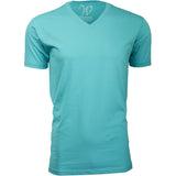 EWC-150T Turquoise Ultra Soft Sueded V-Neck T-shirt