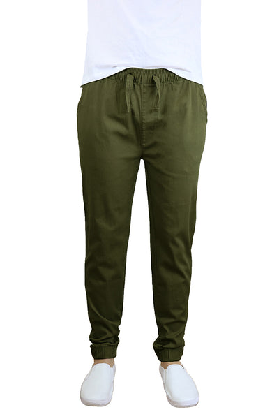 EWC-601JO Olive Stretch Twill Joggers