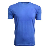 EWC-65RB Vintage Royal Blue Hand Dyed Ultra Soft Sueded Crew Neck T-shirt