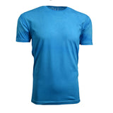 EWC-65T Vintage Turquoise Hand Dyed Ultra Soft Sueded Crew Neck T-shirt