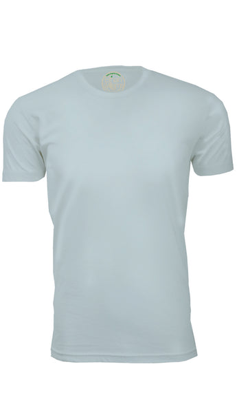 ORG-100LB Light Blue Organic Cotton Crew Neck T-shirt