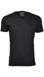 ORG-150B Black Organic Cotton V-Neck T-shirt