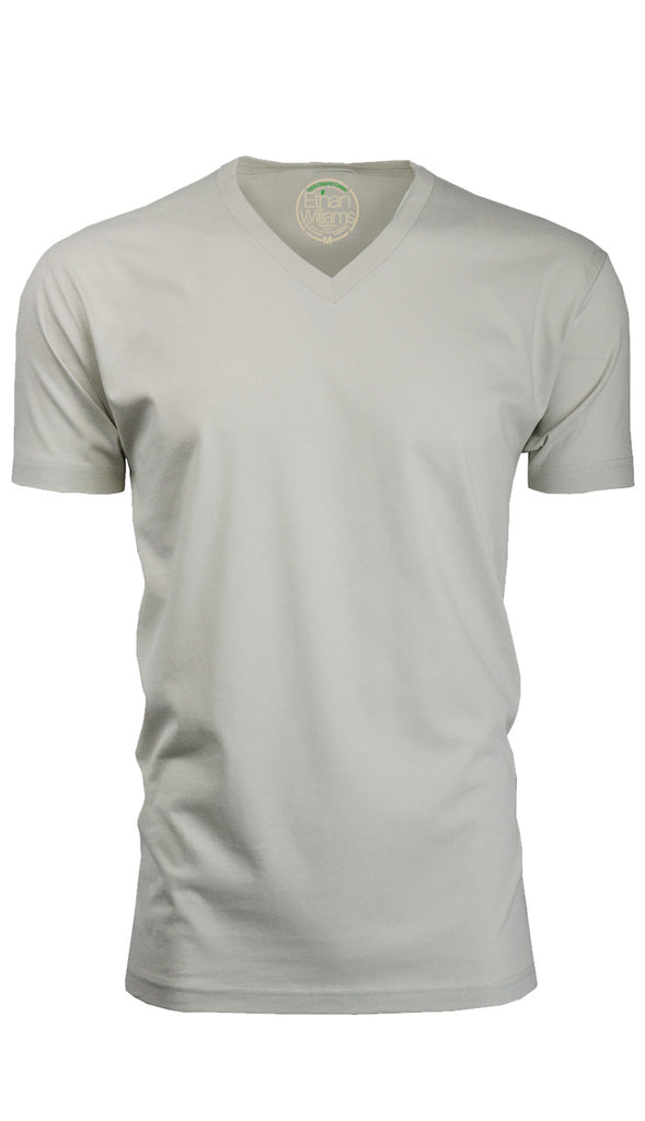 ORG-150S Sand Organic Cotton V-Neck T-shirt